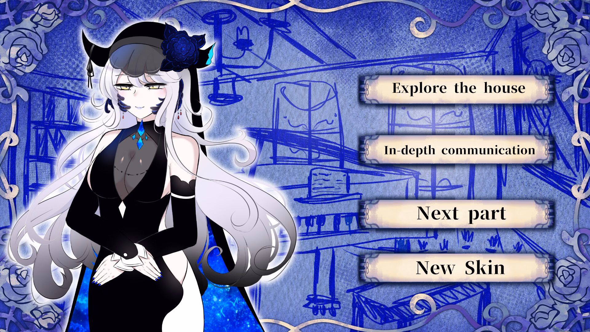 VN Ren'Py Completed Days with Evraco - The Blind Witch in Blue Forest [v1.0] [Just kidding entertainment / Plumko]