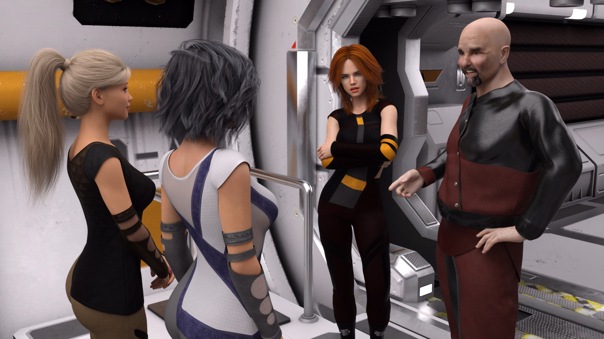 VN Ren'Py Abandoned Space Adventures [Ep.1] [SpaceBall1]