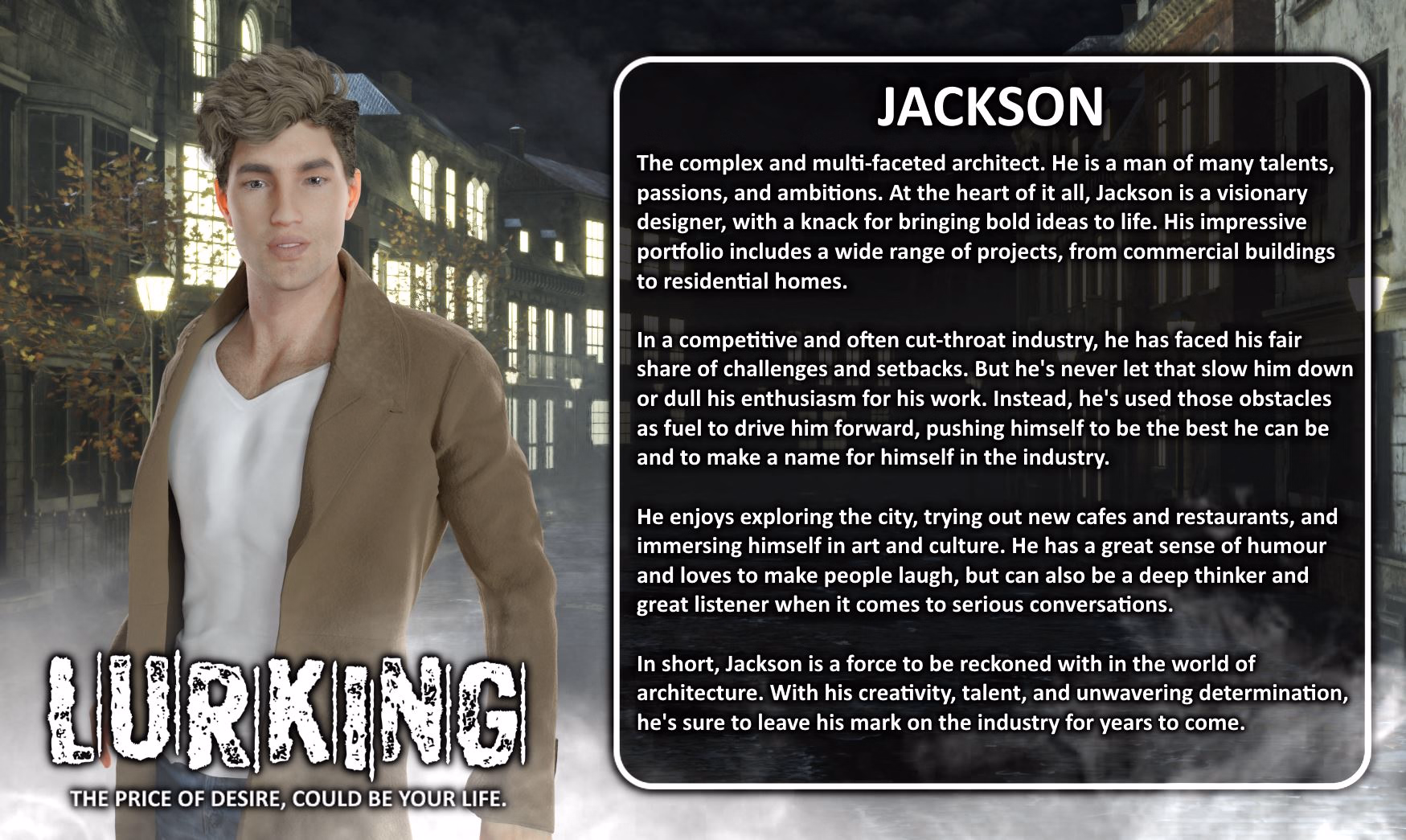 Ren'Py Abandoned Lurking: The Price of Desire, Could Be Your Life! [Part 2] [Lurking_VN]