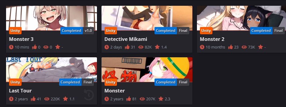 Unity Completed Monster 3 [v1.0] [ASOBI]