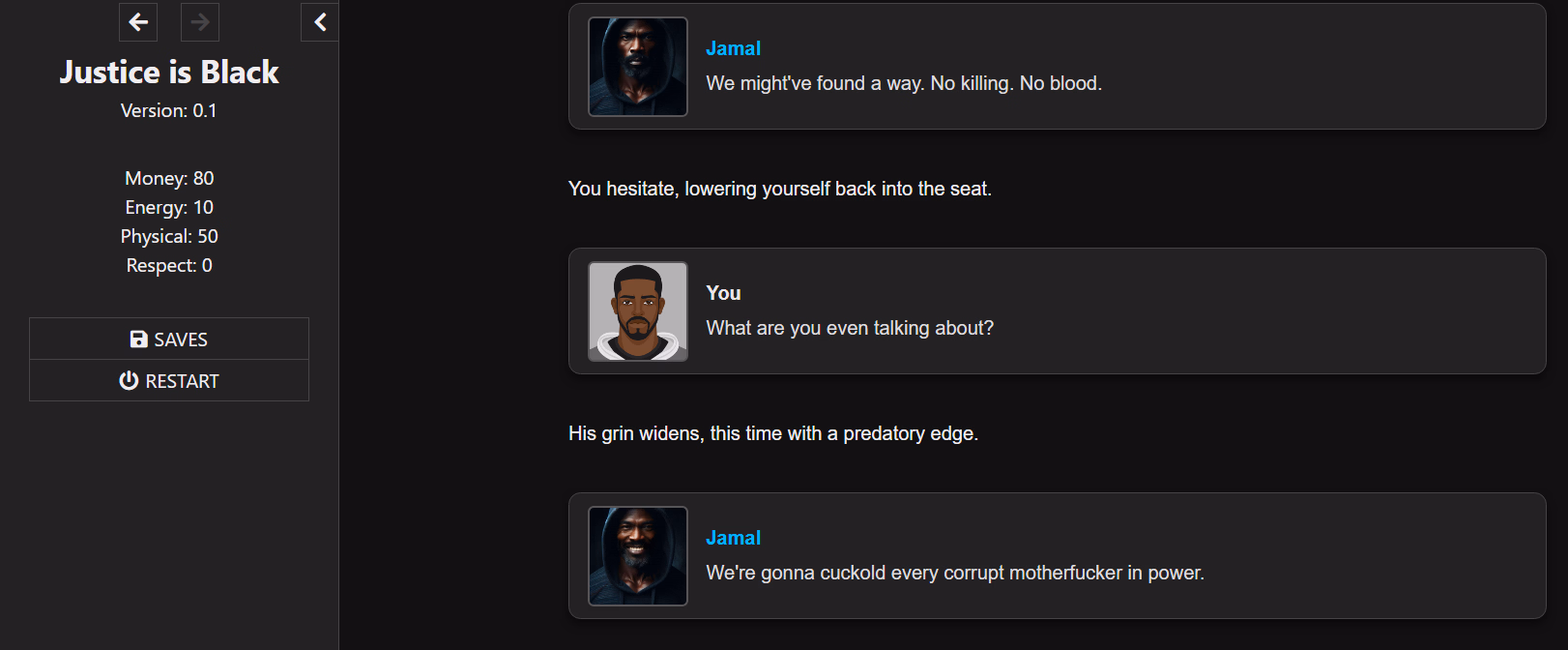 HTML Onhold Justice Is Black [v0.3] [TimJRebel]