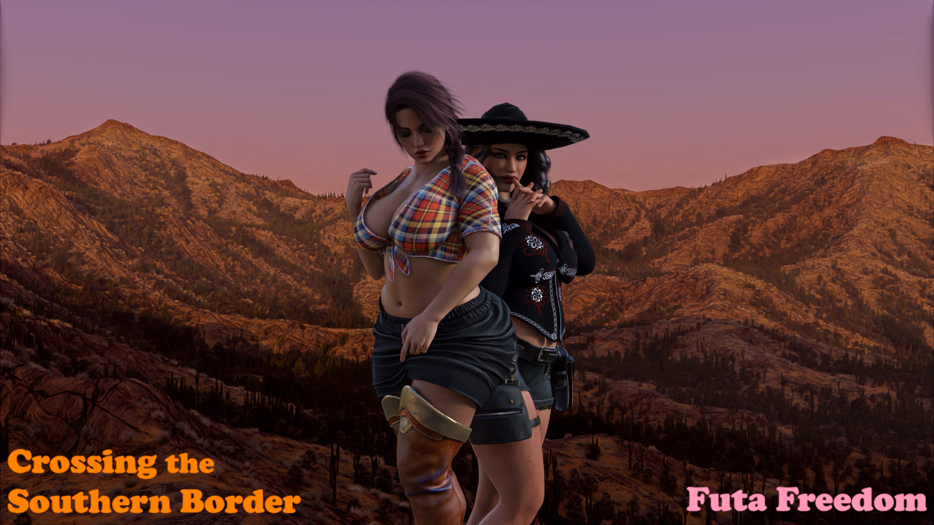 VN Ren'Py Crossing the Southern Border: Futa Freedom [v0.63] [Sir Honkalot]