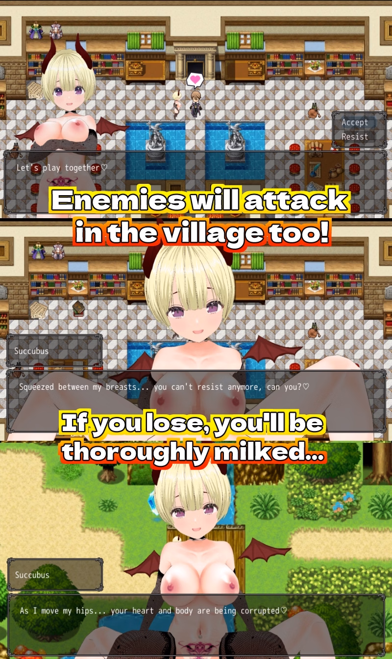 Unity Completed Masochistic Hero's Defeat Ejaculation -Succubus's Lewd Temptation- [v1.0] [Animism]