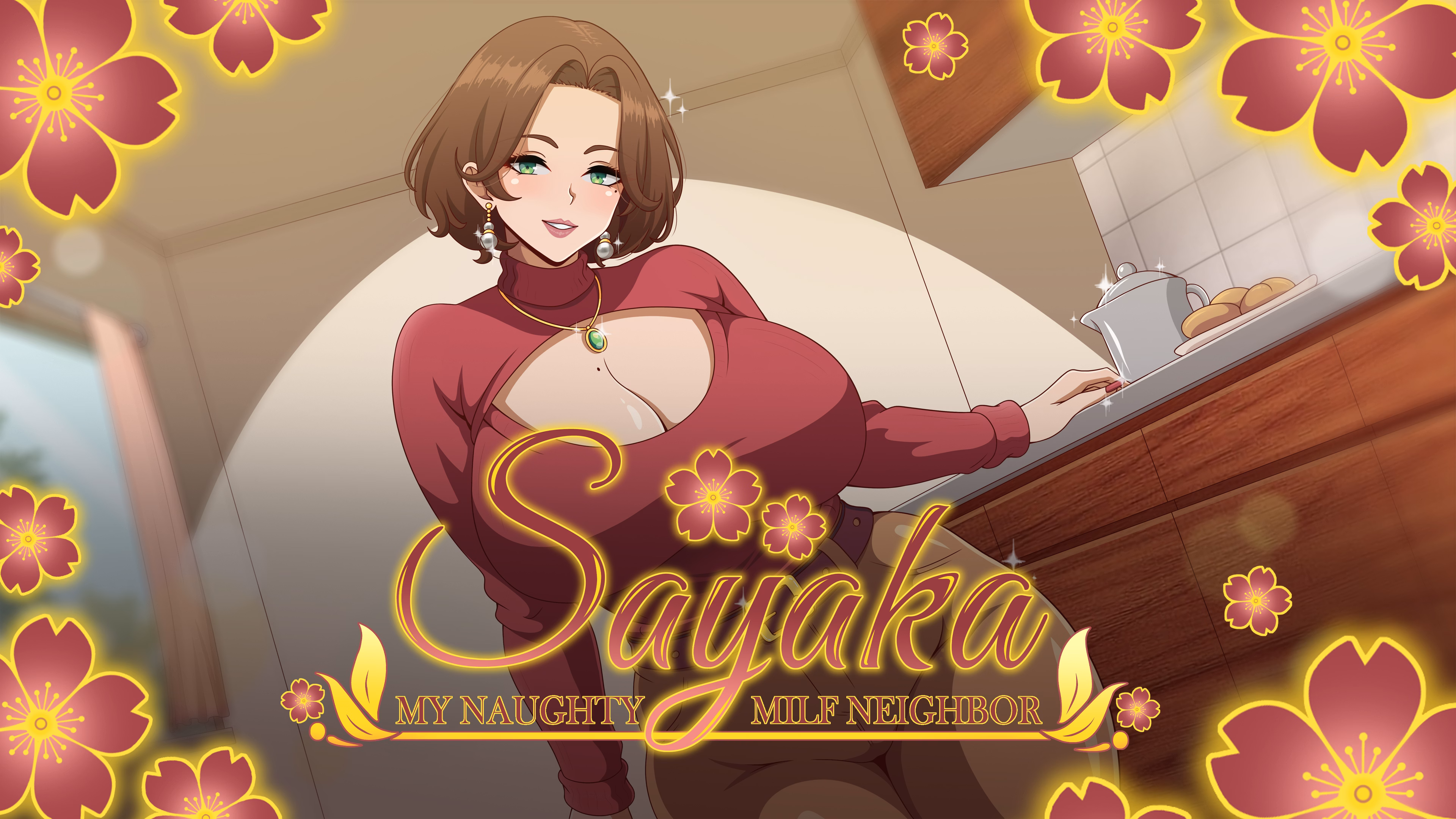 VN Ren'Py Sayaka My Naughty Milf Neighbor [v0.86] [erebeta]
