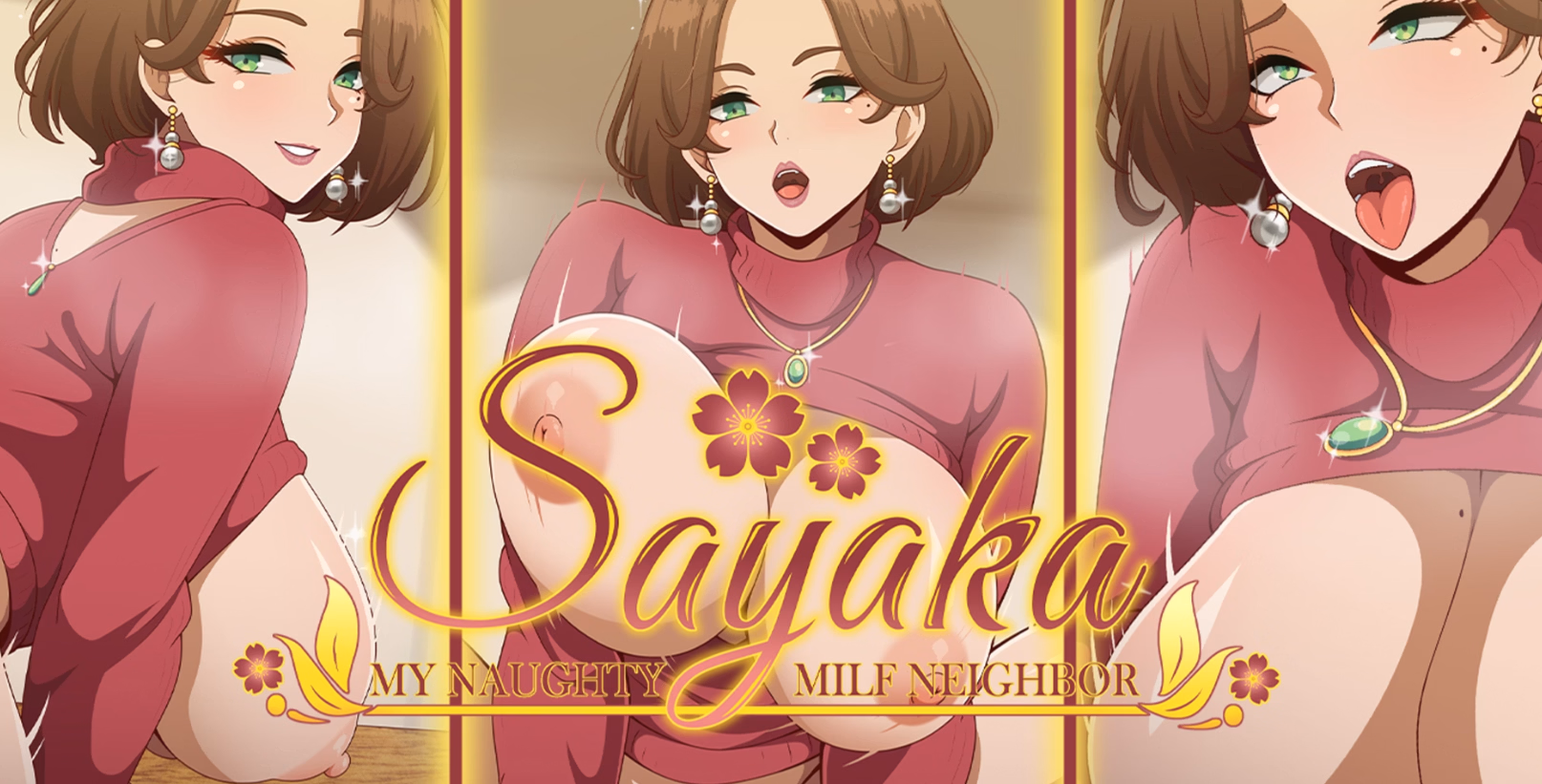 VN Ren'Py Sayaka My Naughty Milf Neighbor [v0.86] [erebeta]
