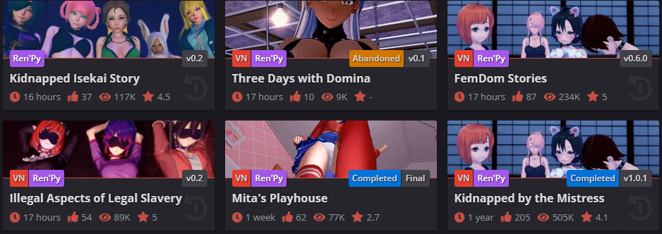 VN Ren'Py Abandoned Three Days with Domina [v0.1] [isvrat]