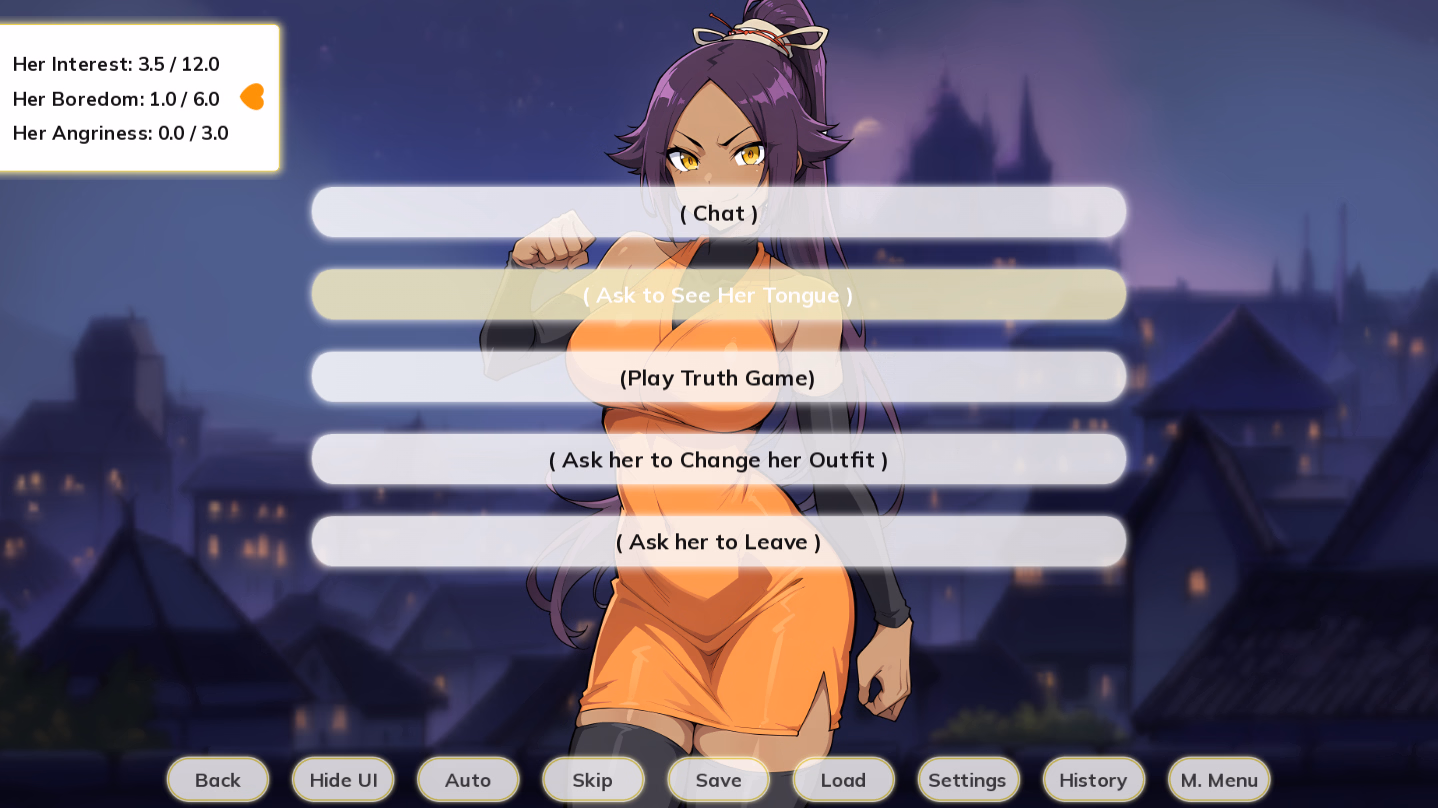 VN Ren'Py A Night With: Yoruichi [v1.0] [Naughty Narratives]