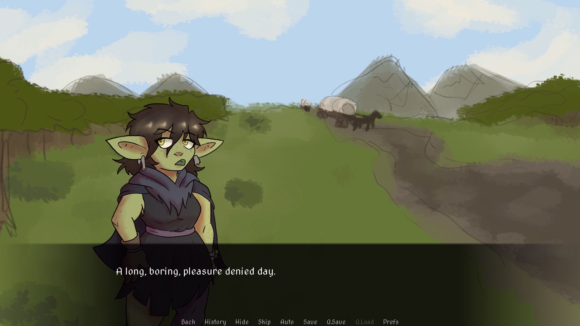 VN Ren'Py Completed Human-Hunting Hijinks [v1.5] [Down Bad Smut Games]