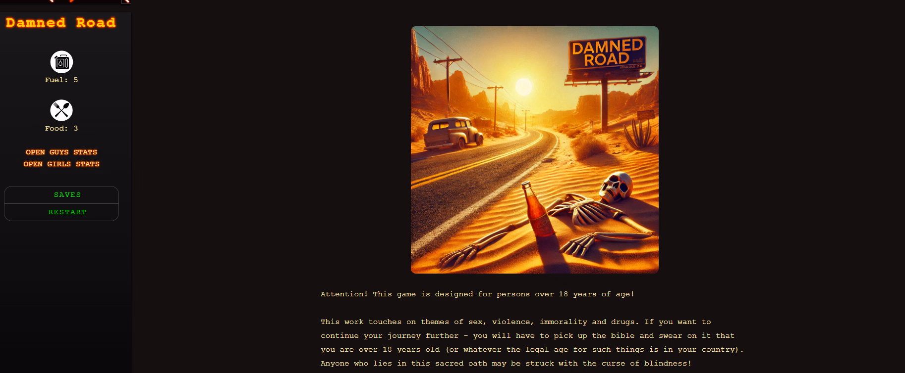 HTML Abandoned Damned Road [v0.4] [S93]