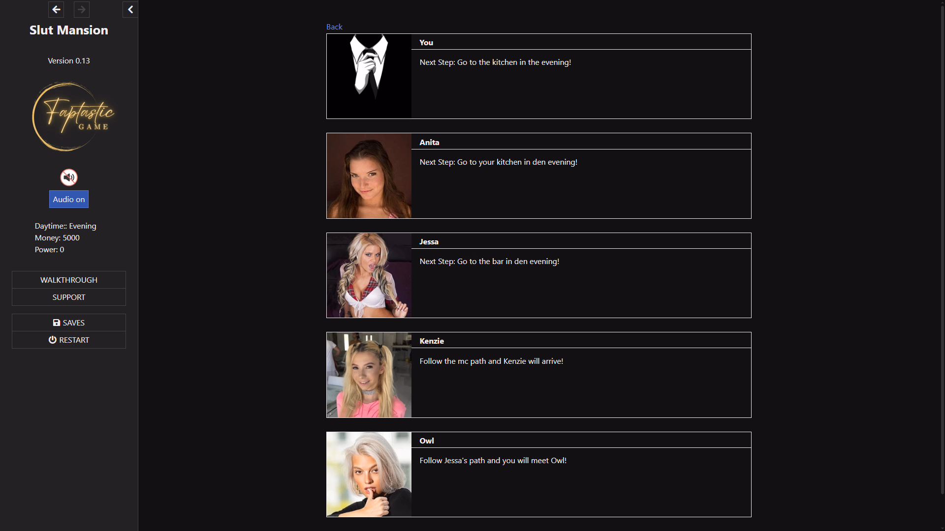 HTML Abandoned Slut Mansion [v0.20] [Faptastic Game]