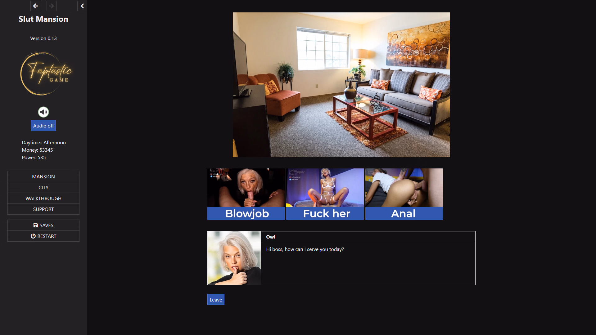 HTML Abandoned Slut Mansion [v0.20] [Faptastic Game]