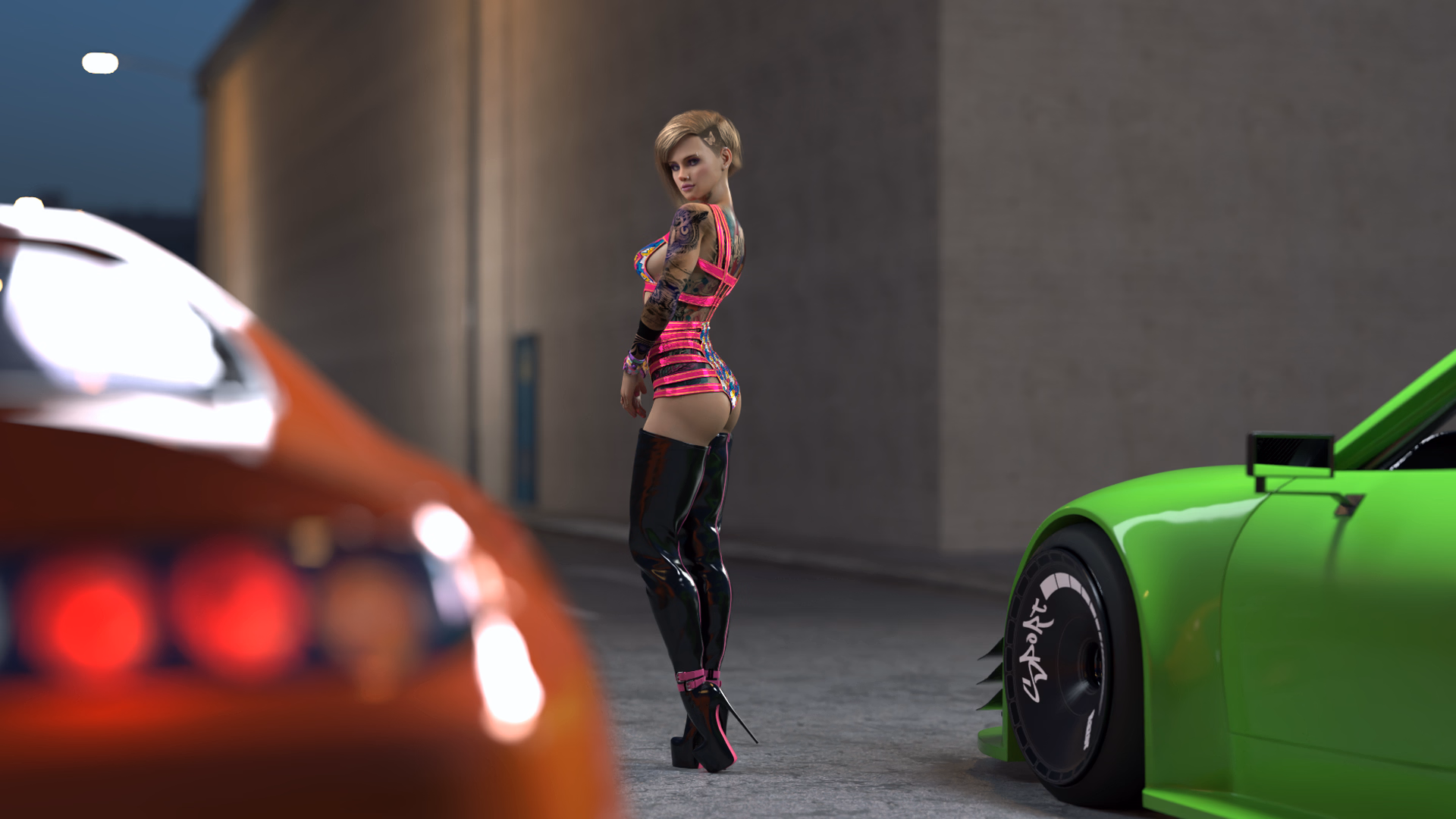 VN Ren'Py Abandoned The Harem Garage [v0.18] [CyberTurul]