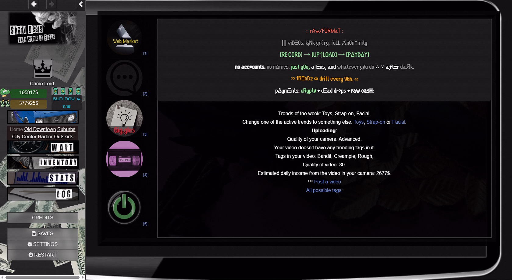 HTML Shady Deals [v0.22] [Kroo]