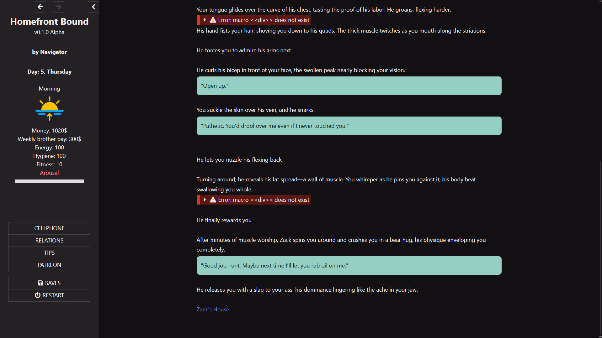 HTML Homefront Bound [v0.1.31.1 Alpha] [Navigator]