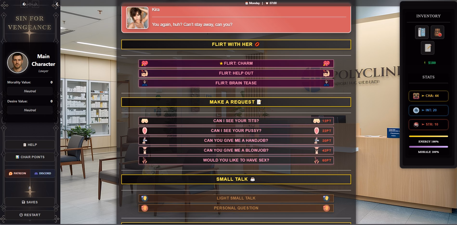 HTML Sin for Vengeance [v0.1] [MYH GAMES]