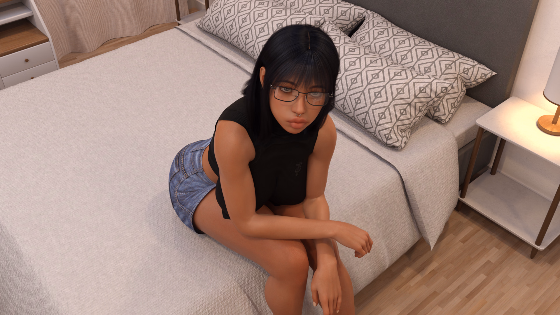 VN Ren'Py Completed My Girlfriend Wants a Threesome! (I Just Hope It's with Me) [v5.0 Cuckold Extended] [Sieglinnde]