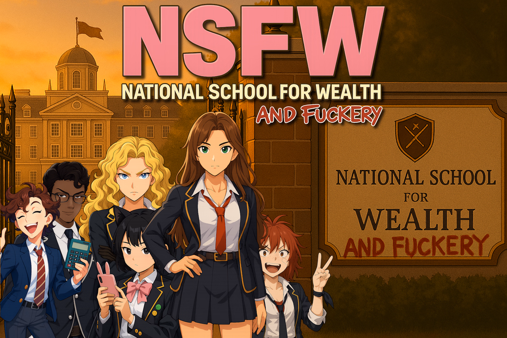 Ren'Py NSFW: National School for Wealth … and Fuckery [v0.6.7.3 Alpha] [SWAJ] download