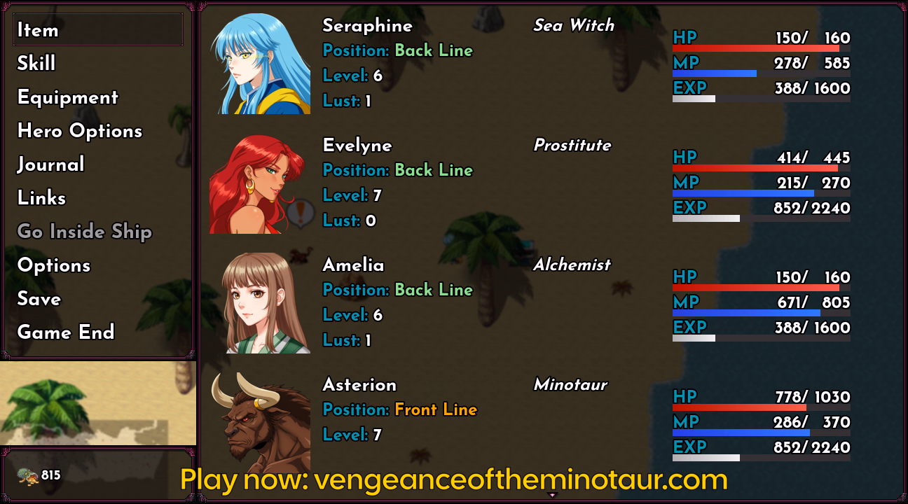 RPGM !!Vengeance of the Minotaur RPG [v0.2.0] [PlayClaritas]