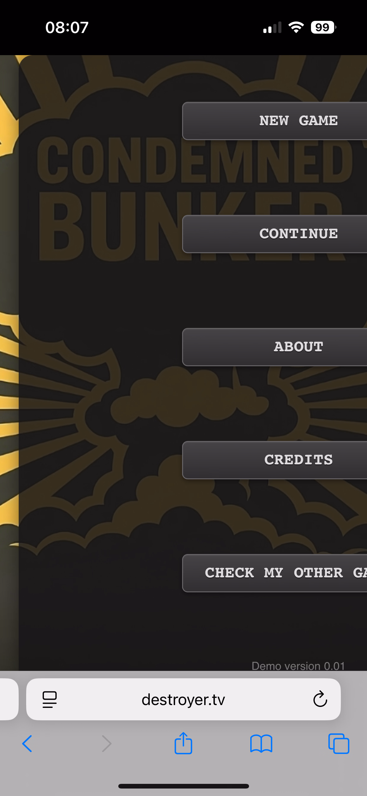 HTML Condemned Bunker [v0.13] [testoviron]