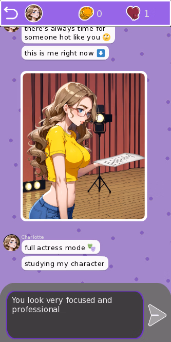 VN Ren'Py Completed Charlotte Sexting [v1.0] [Cheeky Games]