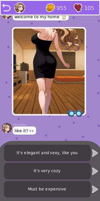 VN Ren'Py Completed Charlotte Sexting [v1.0] [Cheeky Games]