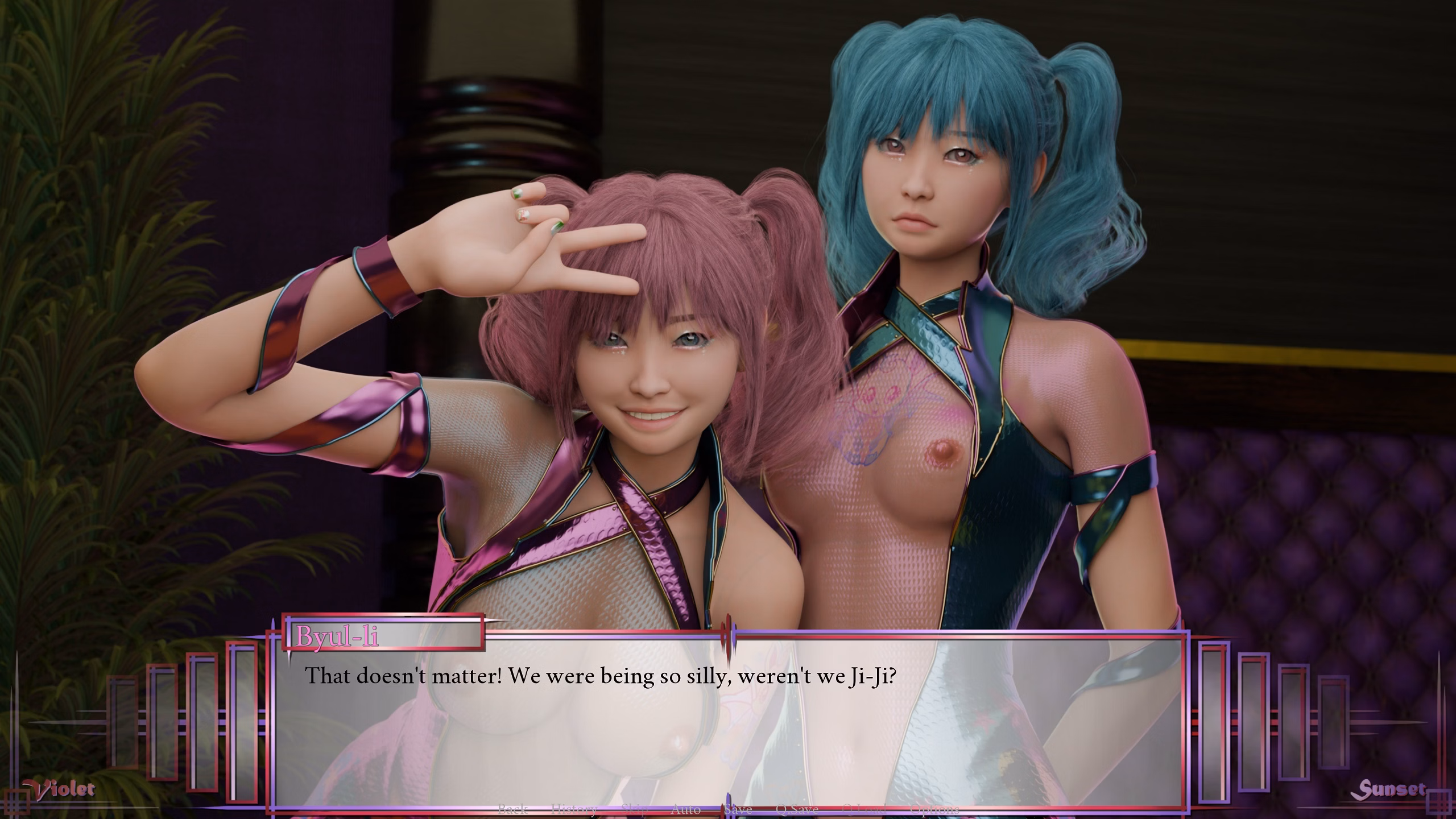 VN Ren'Py Violet Sunset [Lythe! Blade of Malpractice] [AnnaSeries]
