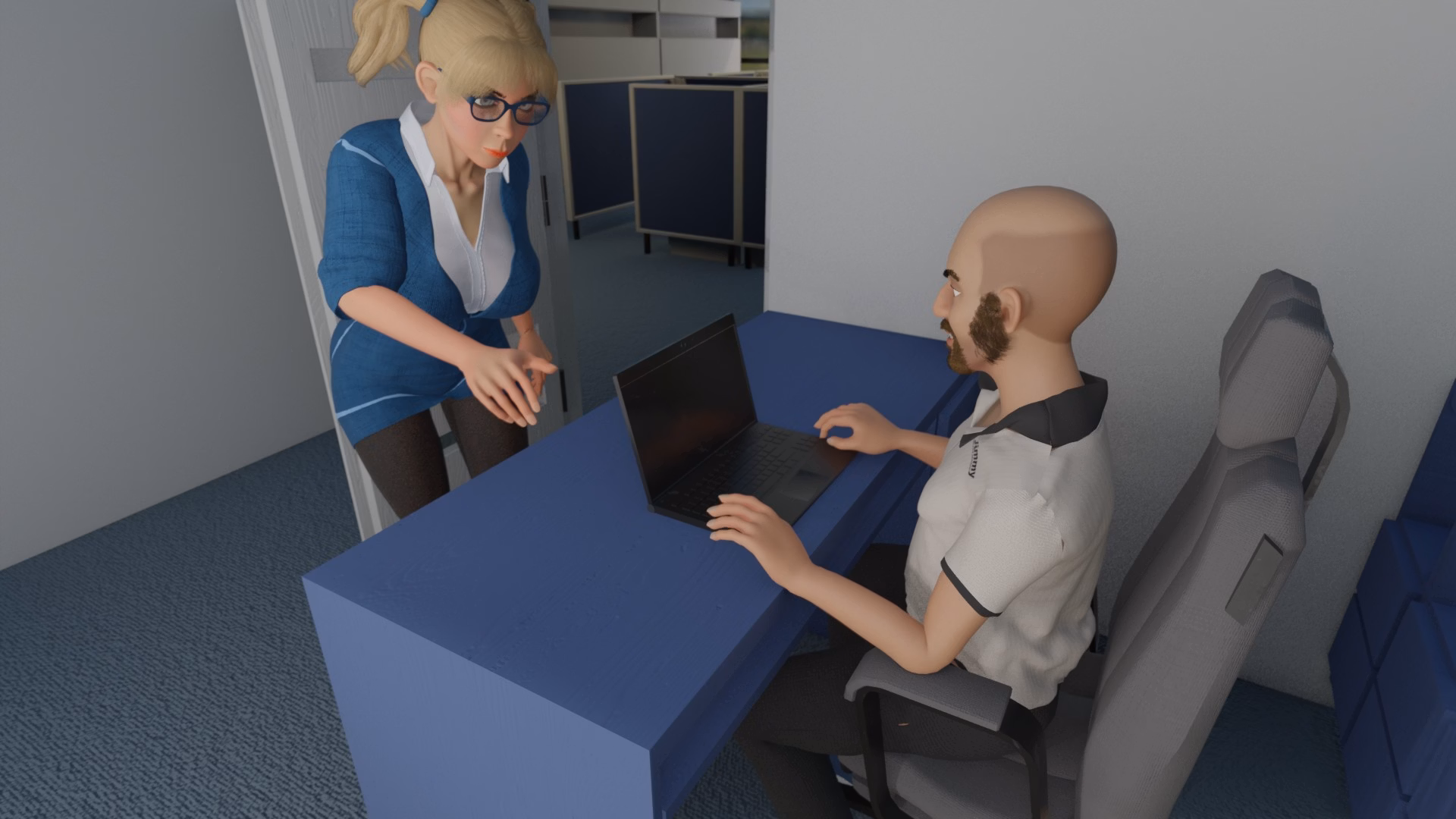 VN Ren'Py Abandoned Julia and the Office [demo] [Jimmy TheDev]