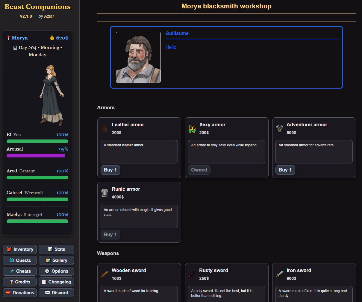 HTML Beast Companions [v2.3.0] [Azla1]