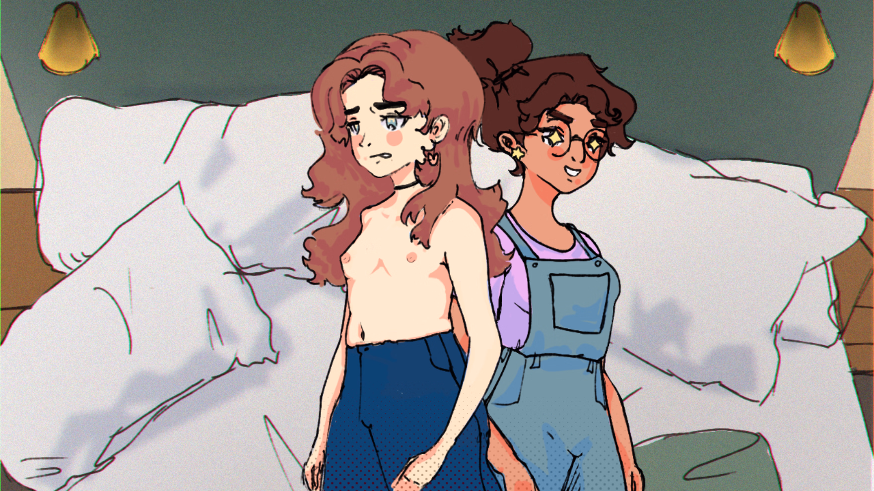 VN Ren'Py Completed Only One Bed [v1.0] [Janksmith]