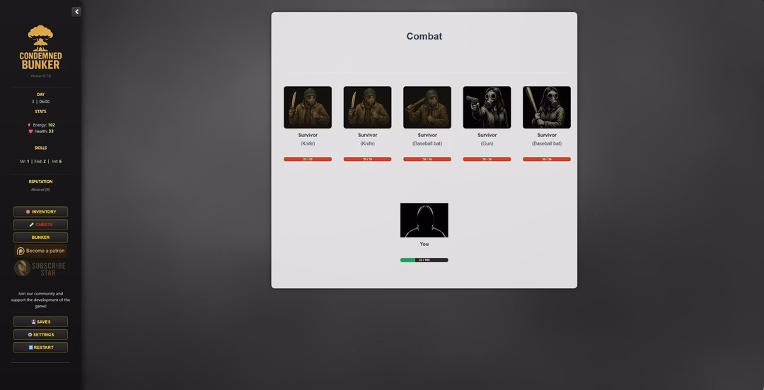 HTML Condemned Bunker [v0.13] [testoviron]
