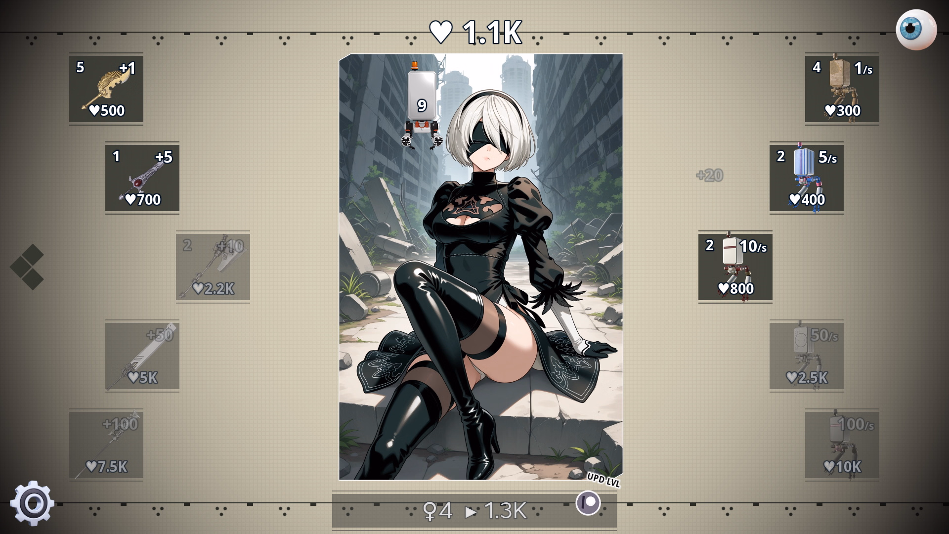 Ren'Py Completed 2B Clicker [v1.0] [Tap-Tap Legends]