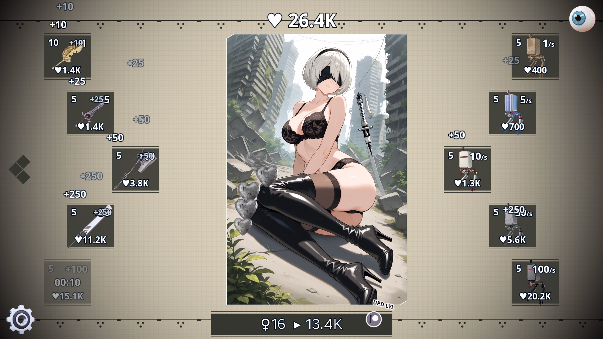 Ren'Py Completed 2B Clicker [v1.0] [Tap-Tap Legends]