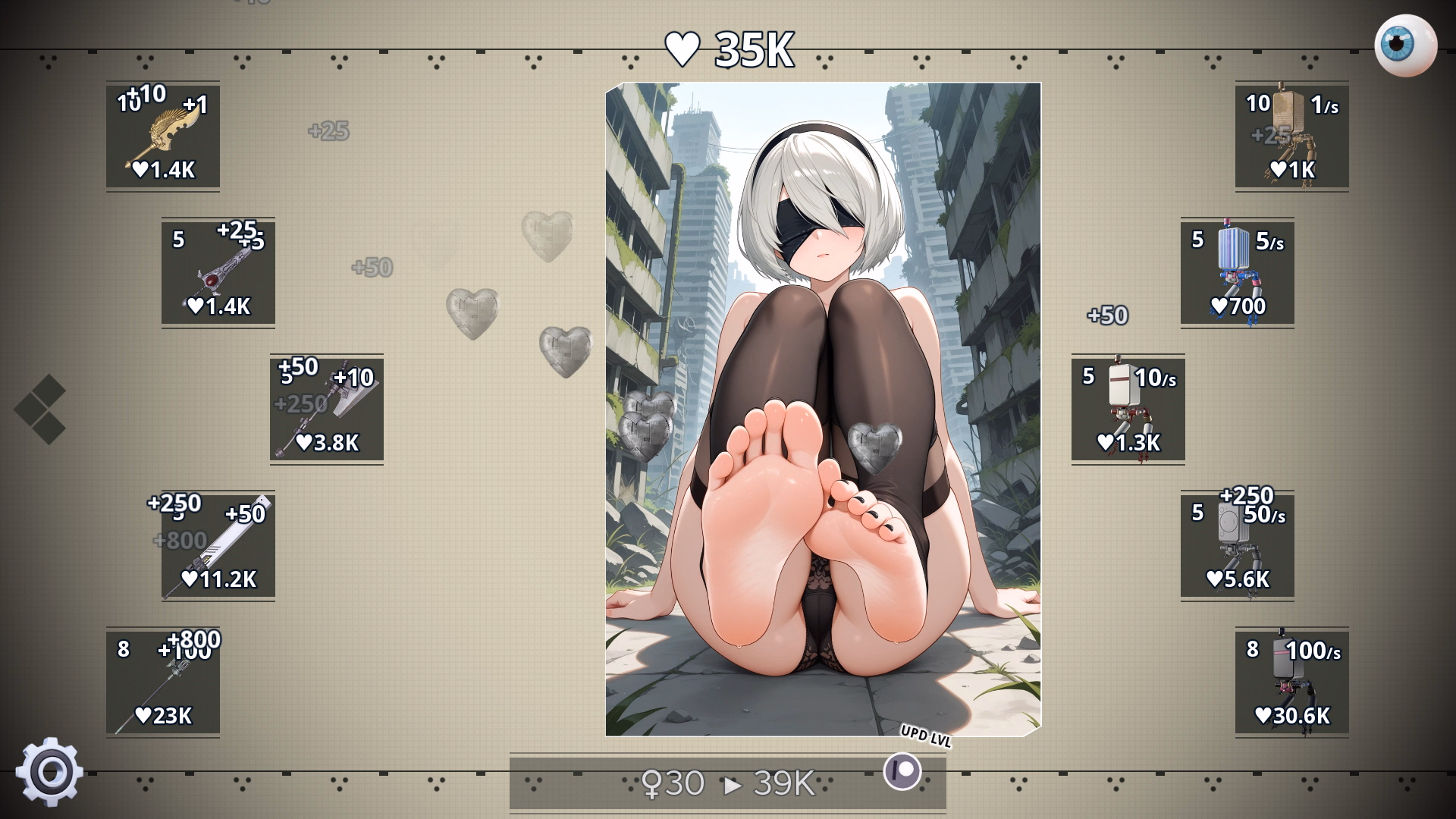 Ren'Py Completed 2B Clicker [v1.0] [Tap-Tap Legends]