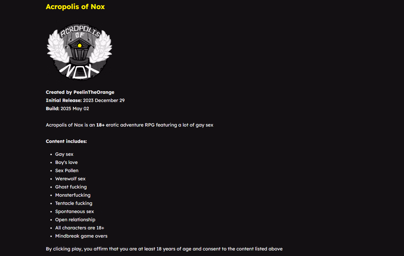 HTML Acropolis of Nox [v20250502] [PeelinTheOrange]