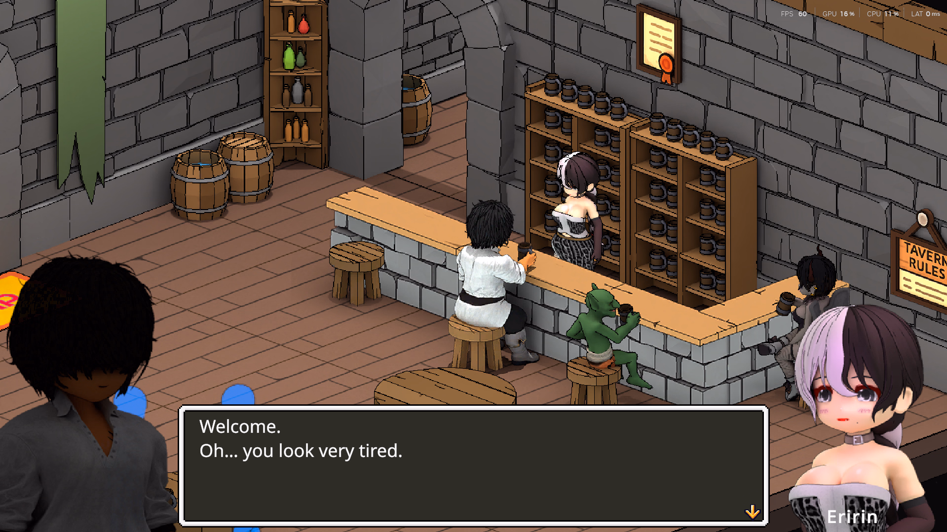 Unity Completed Eririn's Tavern - Everyone's aiming to become the bartender!? [Final] [O-MAn-GAMES]