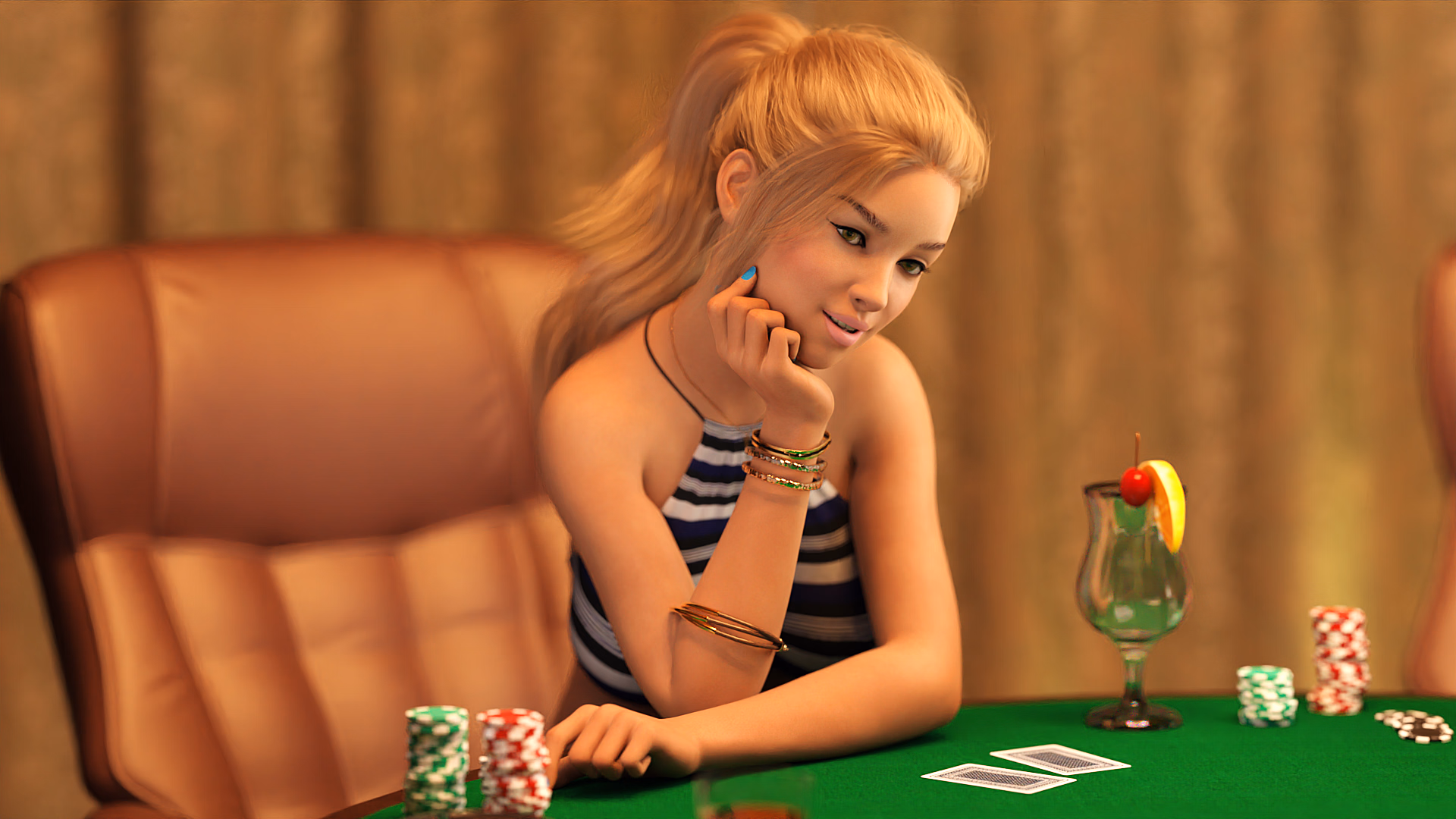 Ren'Py My Dear Diary: Strip Poker 5 [v0.7] [Sofia XXX]