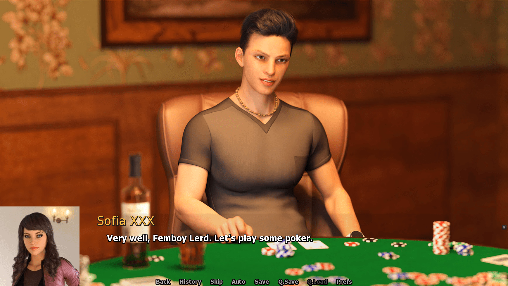 Ren'Py My Dear Diary: Strip Poker 5 [v0.7] [Sofia XXX]