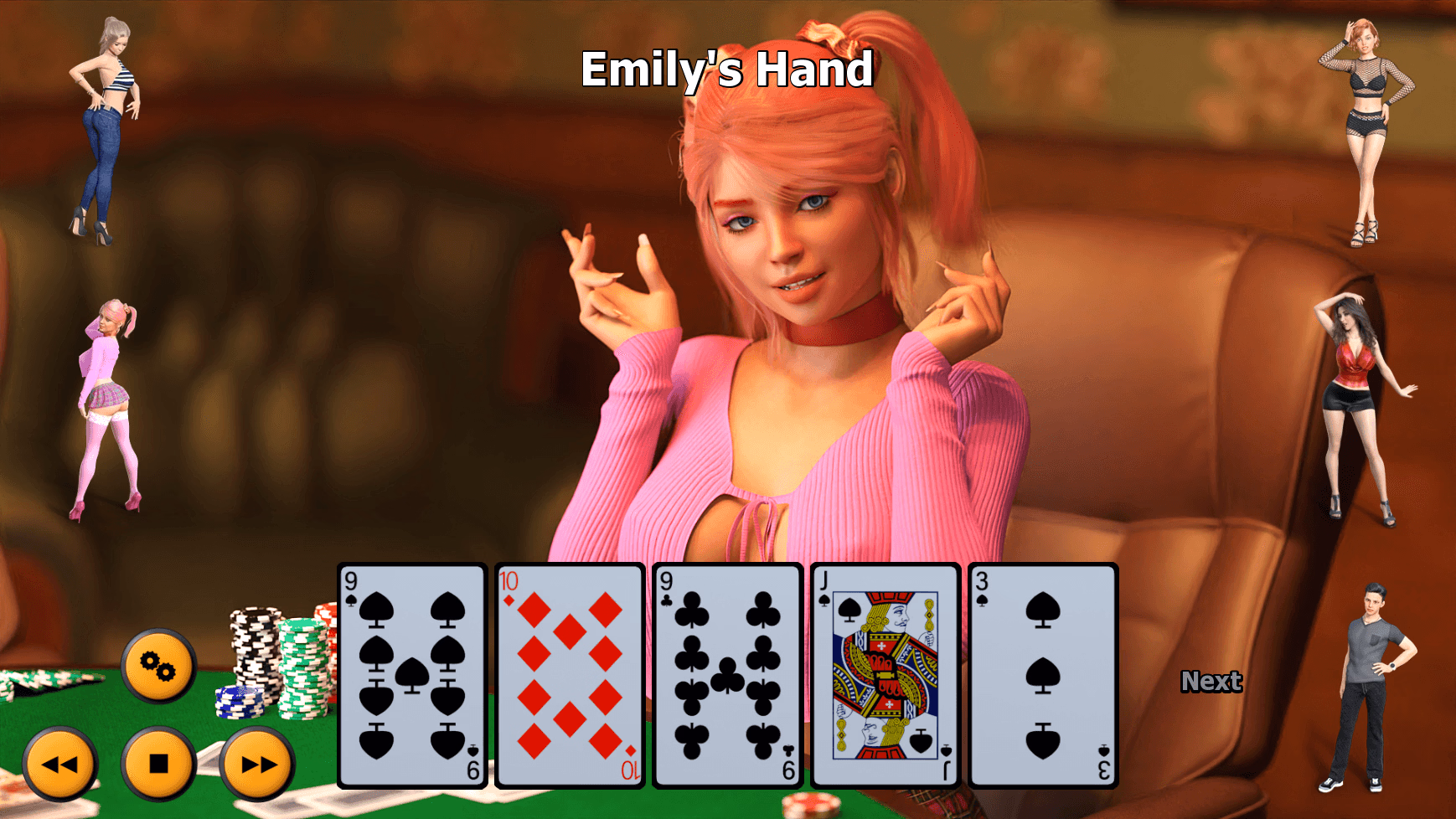 Ren'Py My Dear Diary: Strip Poker 5 [v0.7] [Sofia XXX]