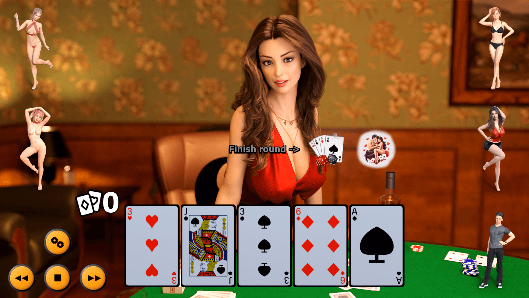 Ren'Py My Dear Diary: Strip Poker 5 [v0.7] [Sofia XXX]