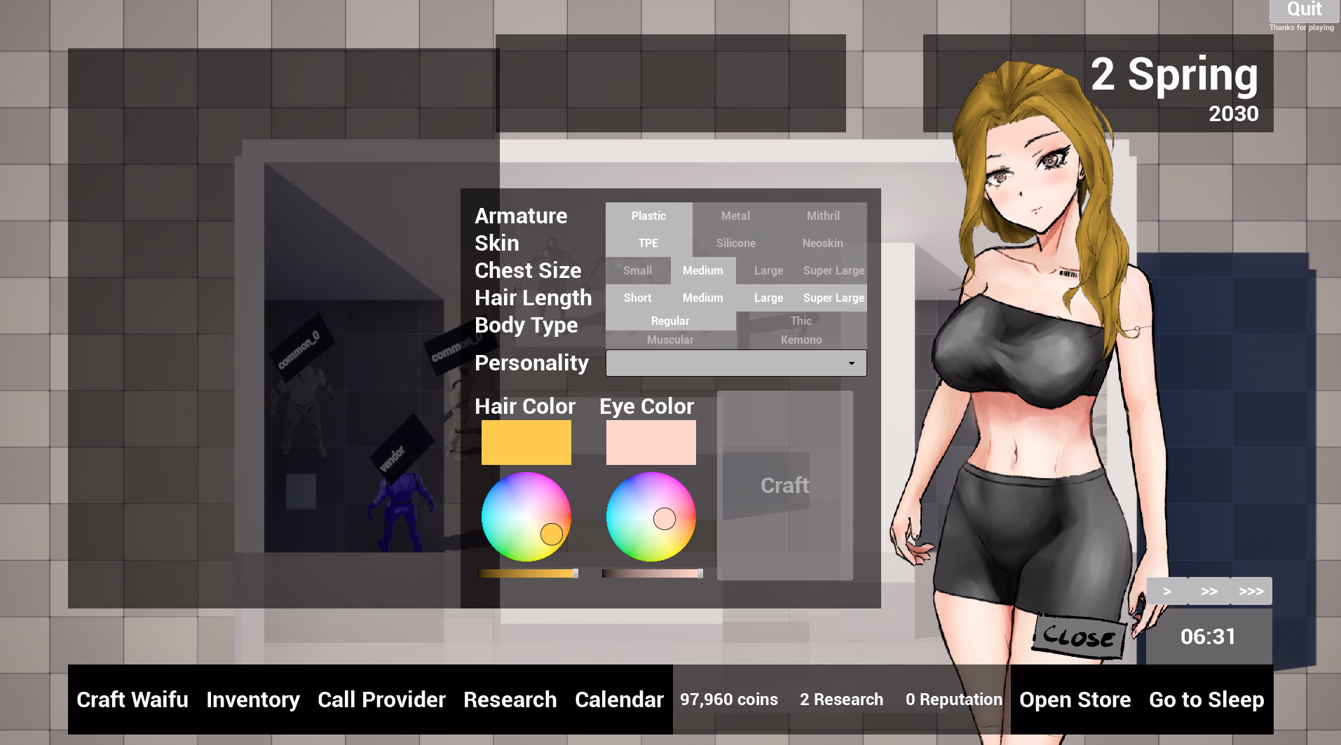 Unreal Engine Waifu for Sale [v0.1 Beta] [BBT666]