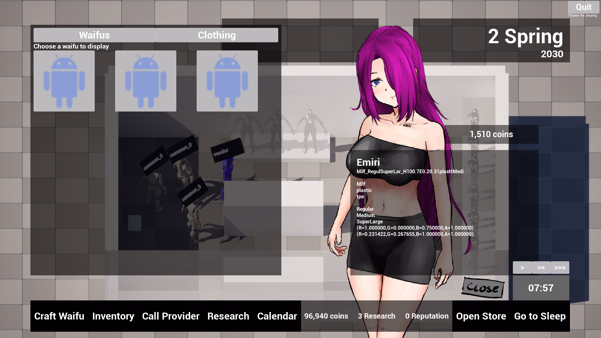 Unreal Engine Waifu for Sale [v0.1 Beta] [BBT666]