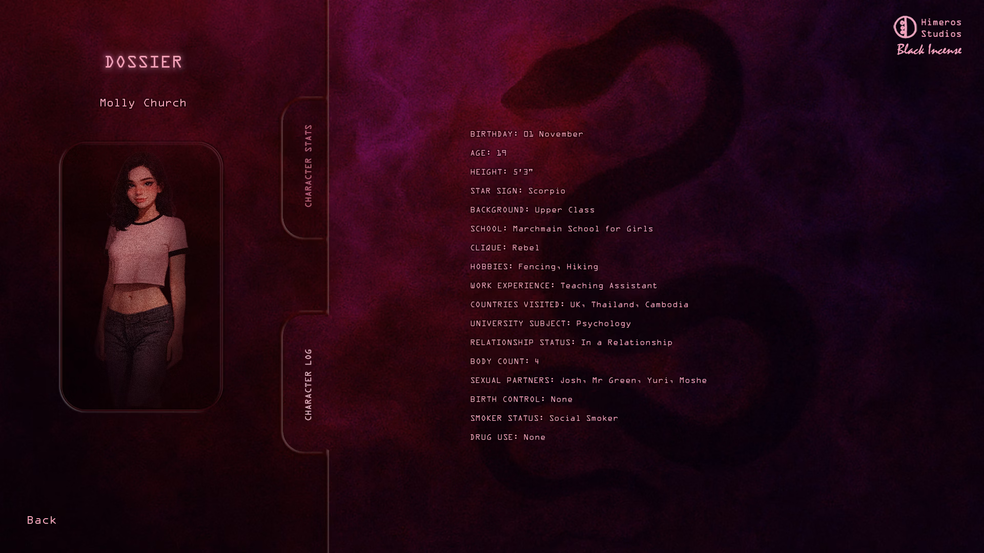 Ren'Py Onhold Black Incense [S01E01] [Himeros Studios]