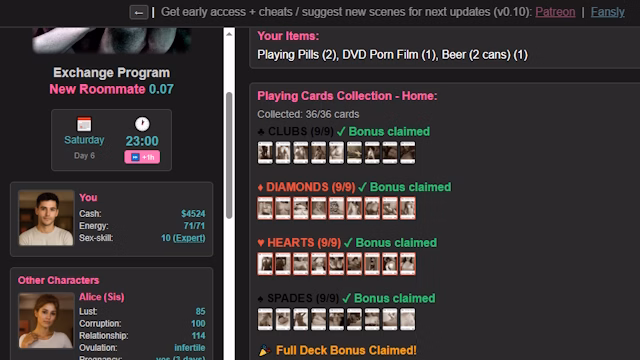 HTML Exchange Program: New Roommate [v0.19a+dlc] [Kinkytales]