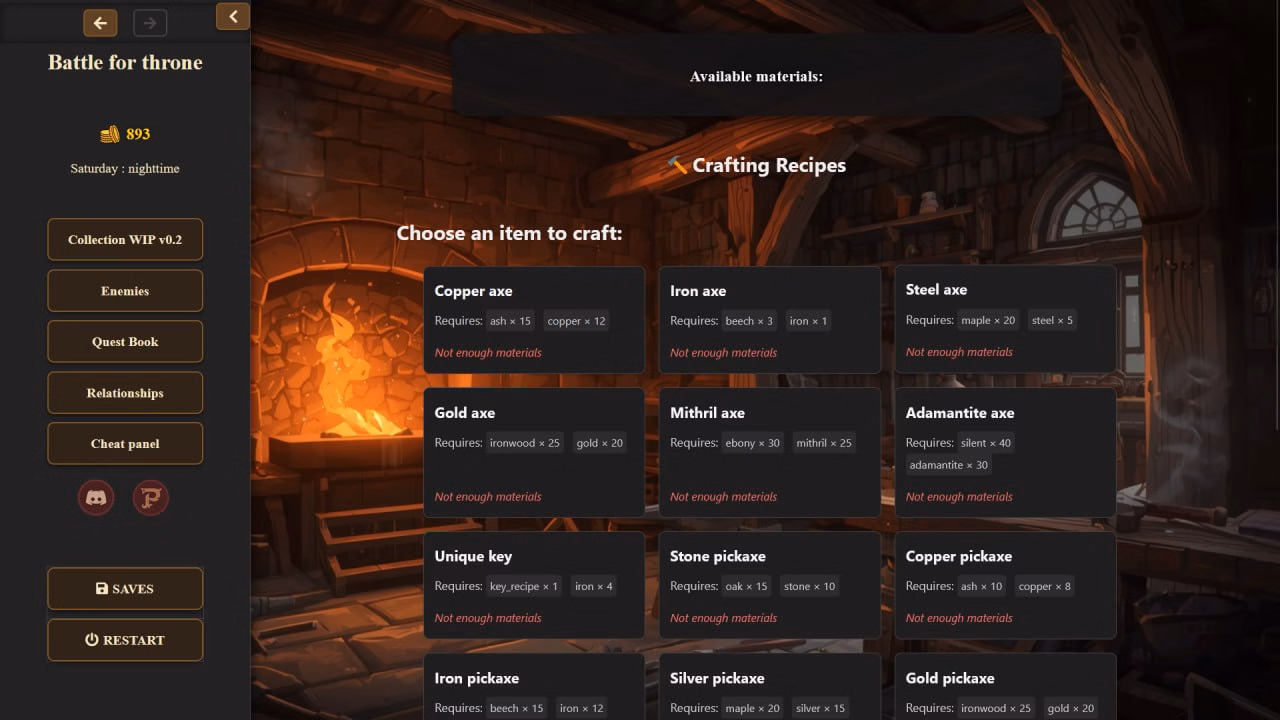 HTML Lord of the Lost throne [v0.2] [SpellOfEarth]