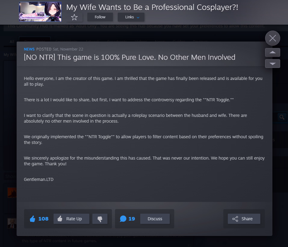 Unity Completed My Wife Wants to Be a Professional Cosplayer?! [v1.0.7 DLC] [Gentleman.LTD]