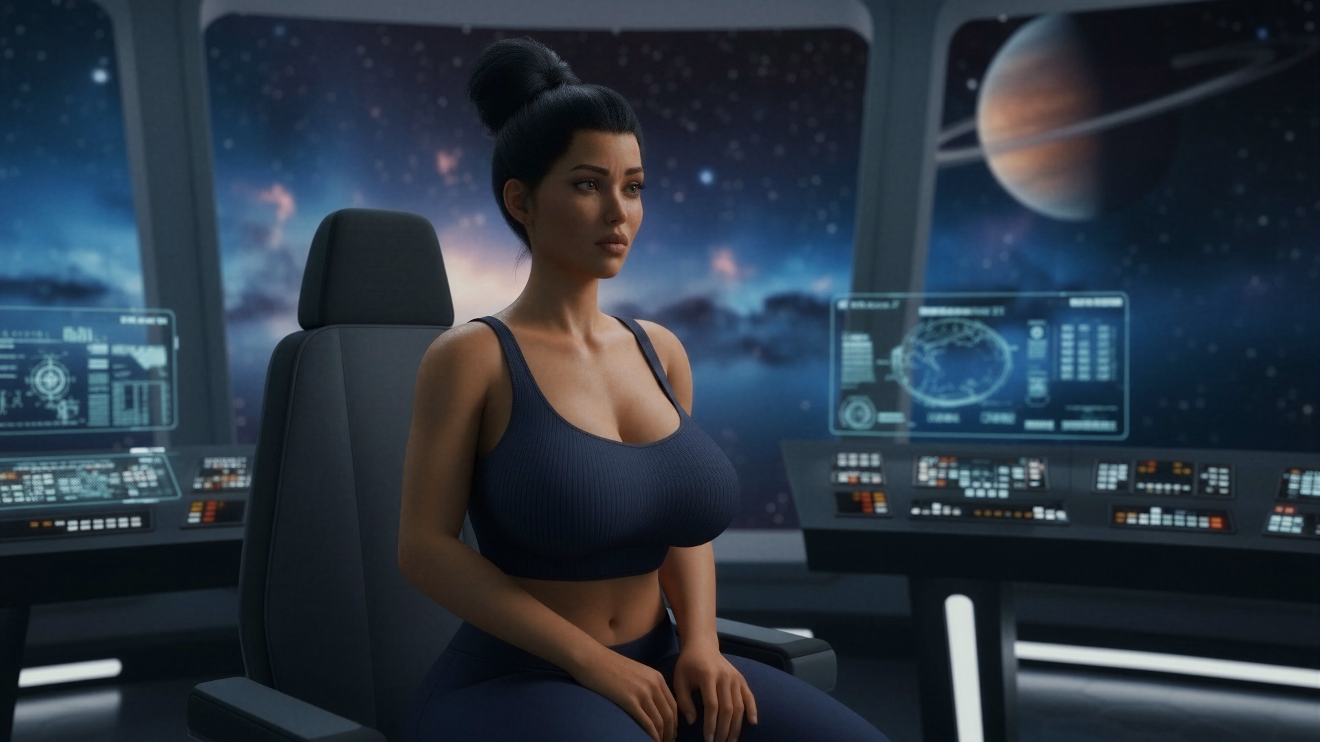 VN Ren'Py MILF in Space [v0.2] [Lockstar Games]