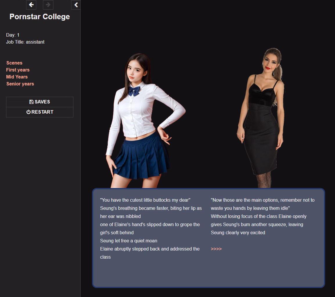 HTML Completed Pornstar College [v0.1] [Herotica]