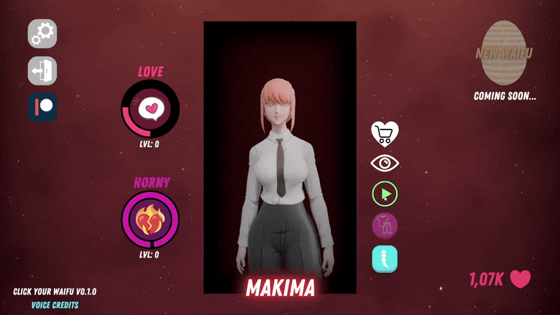 Unity Click Your Waifu! [v0.1.1] [SilkenTown]
