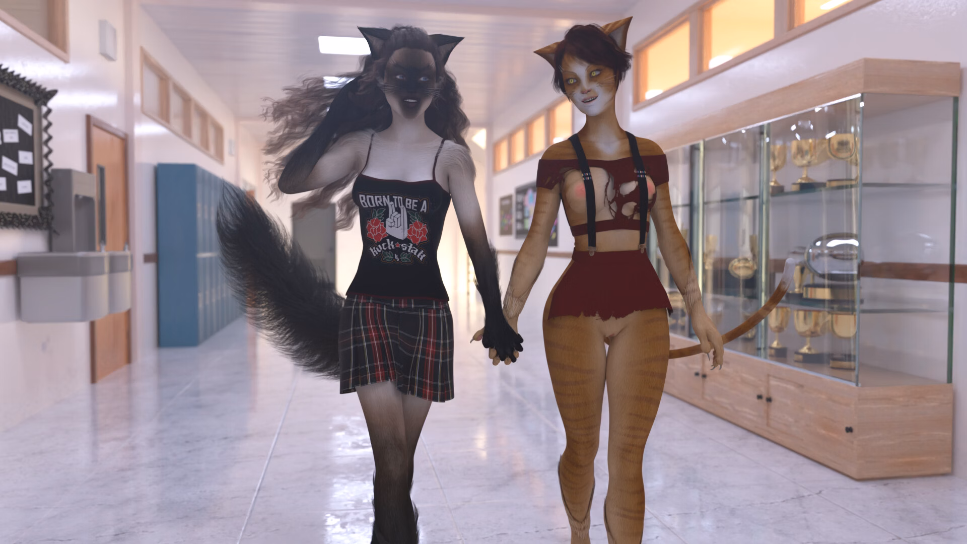 VN Ren'Py Furry College [v1.0.0] [Drunk Robot]
