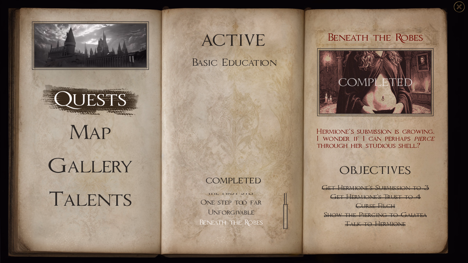 Ren'Py With Hermione [v0.5.3.4] [Kirill Repin Art]
